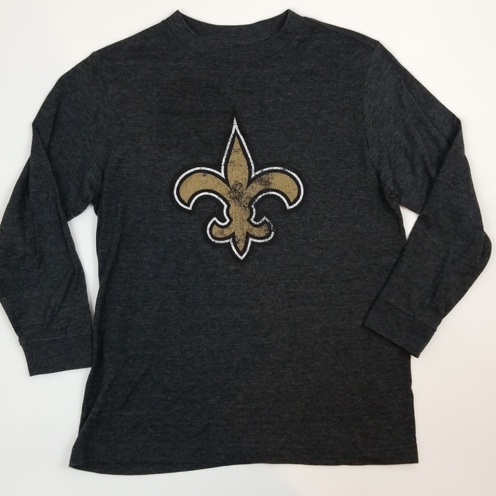 SAINTS NFL Boys 8 medium long sleeve shirt GIRLS